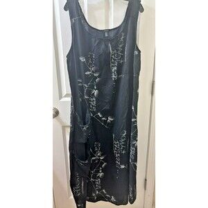 Women’s Anímale Cotton Asian Theme Cherry Blossom Boho L sleeveless dress summer